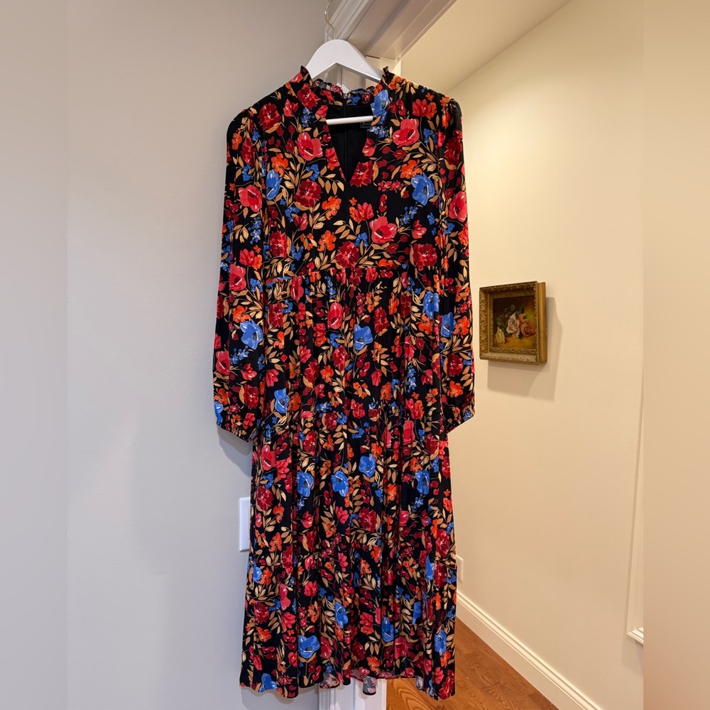 Women’s Jessica Howard Floral Long Sleeved Maxi Dress